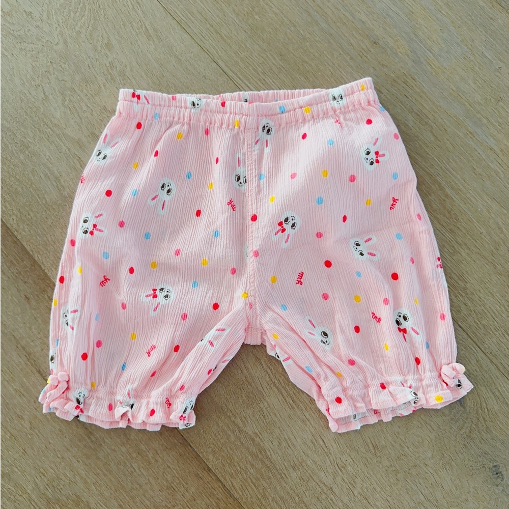 mikihouse Pleated light shorts toddler girls